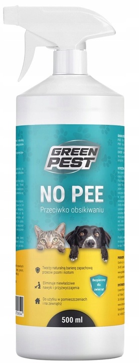 ŚRODEK NO PEE PRZECIW OBSIKIWANIU PSÓW I KOTÓW SPRAY NA PSY KOTY 500ML