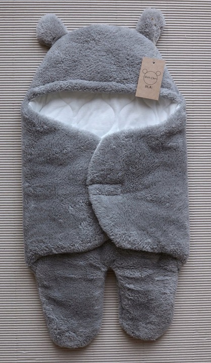 Śpiworek otulacz Petit Ours szary 0-6 miesięcy