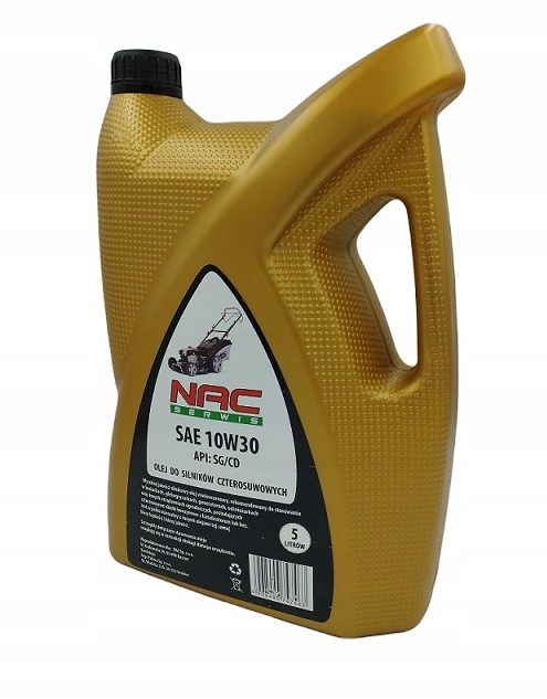 Olej do kosiarki agregatu traktorka 10W30 5L NAC silnik czterosuwowe