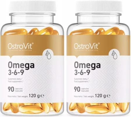 2x Omega 3-6-9 Ostrovit kwasy tłuszczowe omega 3, 90 kapsułek