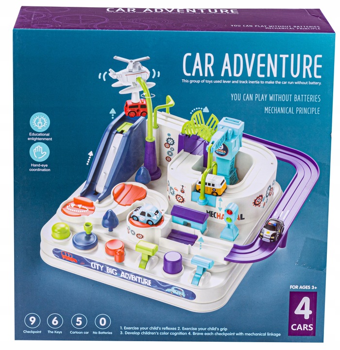 INTERAKTYWNY Tor Przeszkód PARKING SAMOCHODOWY Zabawka Logiczna Autka