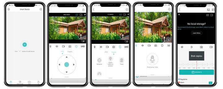Zewnętrzna Obrotowa Kamera IP WiFi 8MPx 4K ALARM