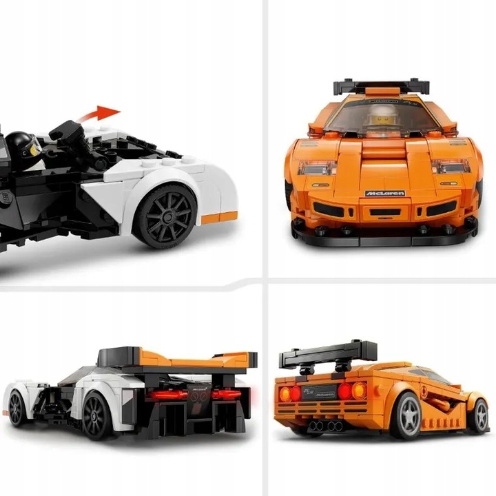LEGO Speed Champions 2 x samochód McLaren Solus i F1 LM 76918 Auto Wyścig