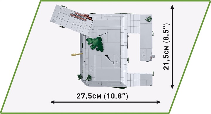 Klocki COBI 3136 German Bunker Regelbau 667 niemiecki schron bunkier