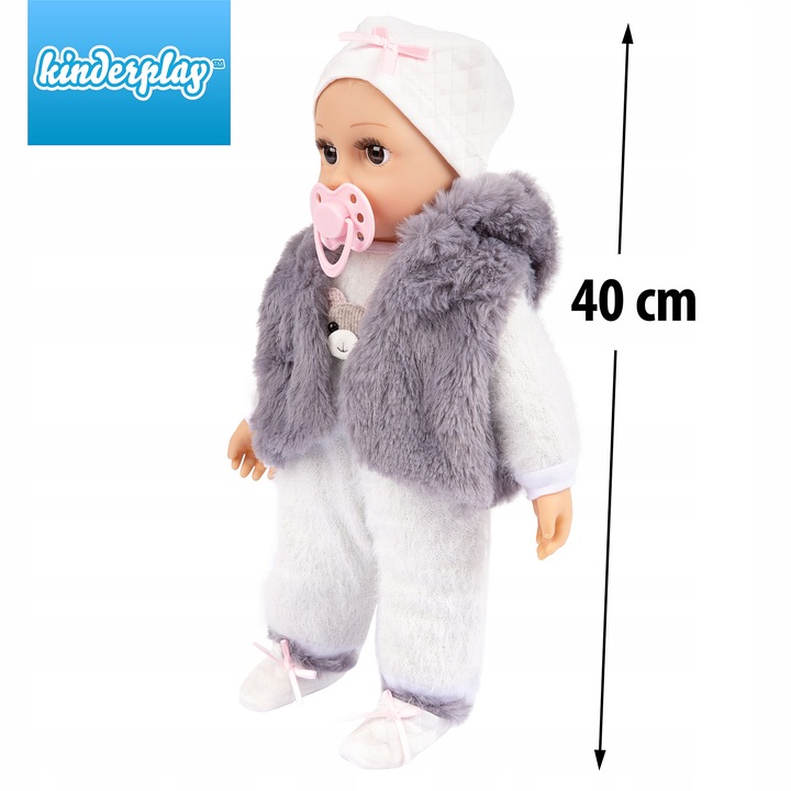LALKA BOBAS INTERAKTYWNA MÓWI ŚMIEJE SIĘ PŁACZE UBRANKA SMOCZEK KINDERPLAY