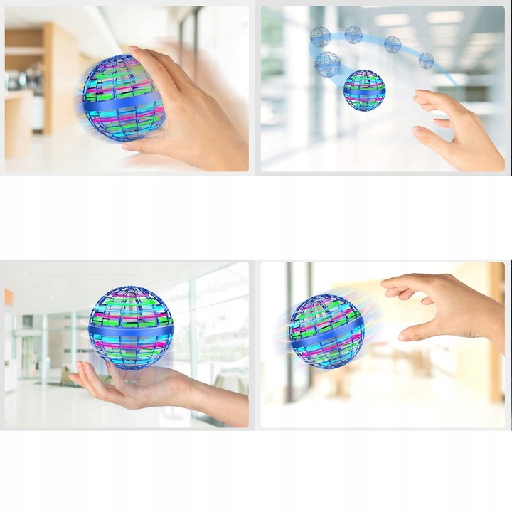 LATAJĄCA KULA UFO PIŁKA ZABAWKA STEROWANA RĘKĄ DŁONIĄ USB PILOT KOSMOKULA
