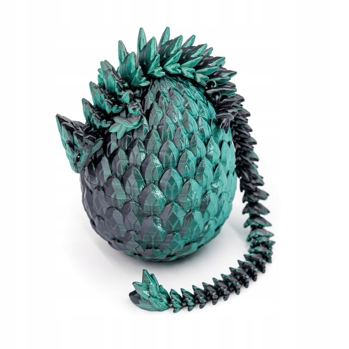 Ruchomy Kryształowy Smok Ze Smoczym Jajem DARKFOREST Rozmiar L