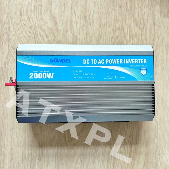 Giandel Przetwornica sinusoidalna 2000 W, Dc 12 V