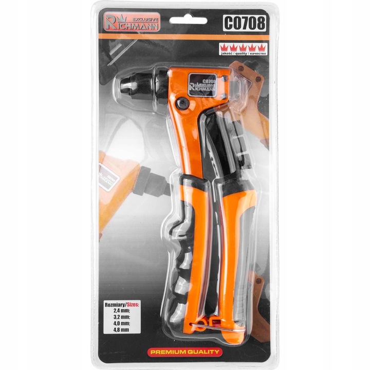 NITOWNICA DO NITÓW STALOWYCH I ALU 2,4-4,8mm C0708 RICHMANN