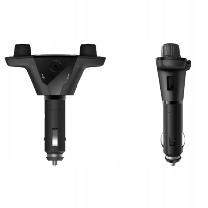 Transmiter Samochodowy FM Bluetooth 5.0 USB micro SD 8w1 AUX Ładowarka