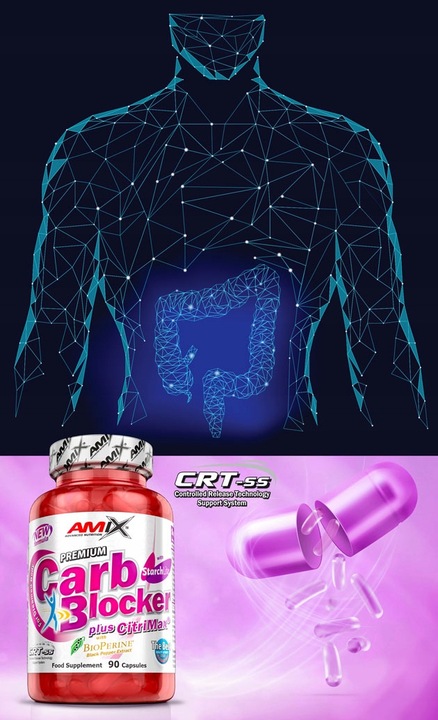 BLOKER KALORII, SPALACZ TŁUSZCZU - Amix Carb blocker tabletki odchudzanie