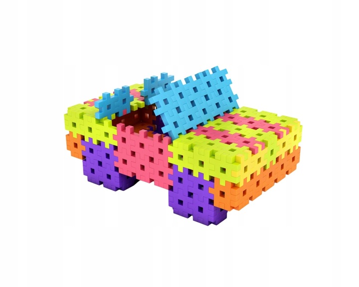 KLOCKI KONSTRUKCYJNE WAFLE MELI Basic Travel Box 250 EL GOFRY PUZZLE