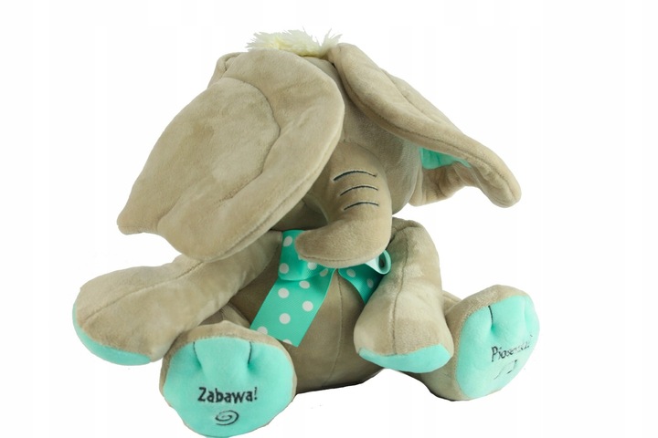 SŁONIK A KUKU INTERAKTYWNY mówi i śpiewa po polsku MADEJ miętowy