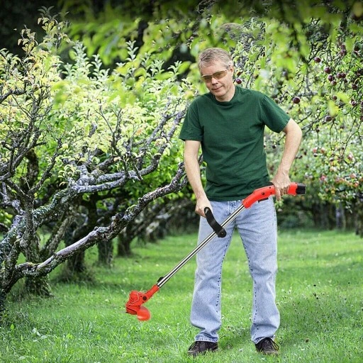 TELESKOPOWA ELEKTRYCZNA BEZPRZEWODOWA PODKASZARKA 650 W MOCNA+2*3000mAh AKU