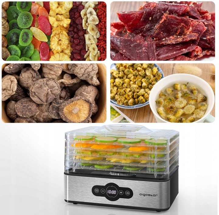 SUSZARKA DO GRZYBÓW WARZYW OWOCÓW ZIÓŁ TIMER 5 SIT