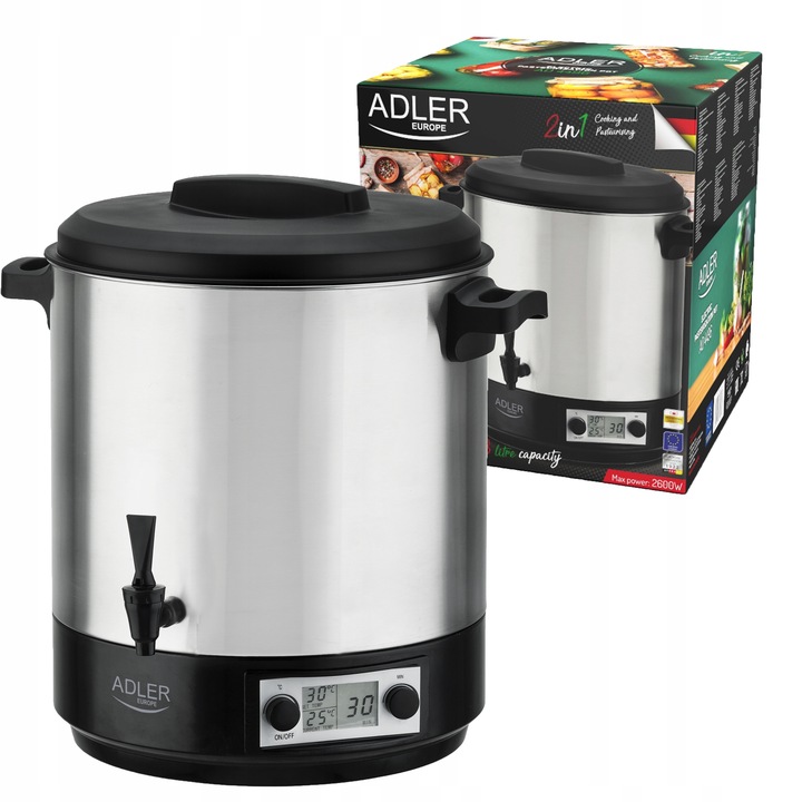 GARNEK ELEKTRYCZNY DO PASTERYZACJI PODGRZEWACZ WARNIK DO PRZETWORÓW 28L XL