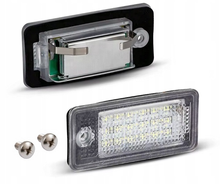 PODŚWIETLENIE LAMPKI LED TABLICY REJESTRACYJNEJ AUDI A3 8P A4 B6 B7 A6 C6 7
