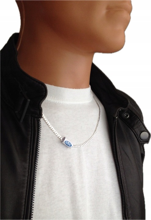 Pancerka Łańcuszek Srebrny Męski Szeroki Naszyjnik (na PREZENT)