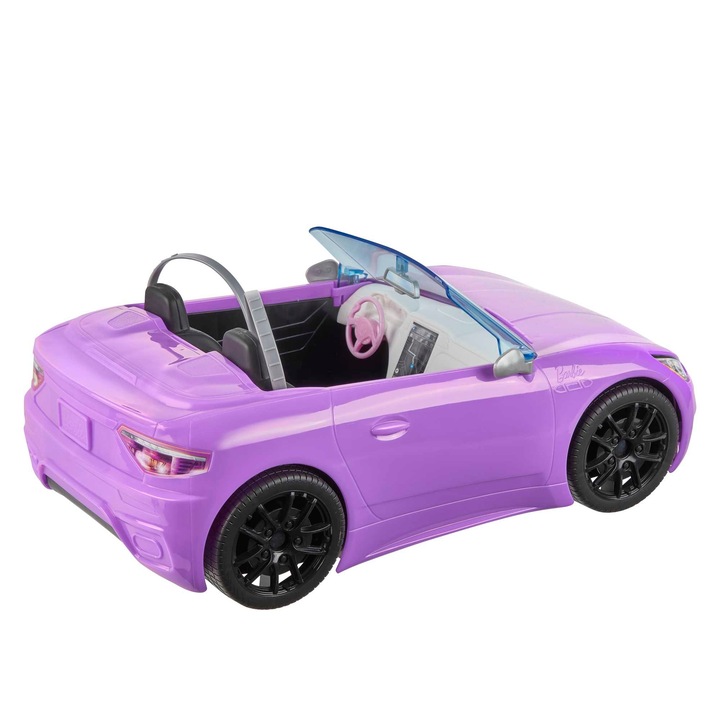 BARBIE AUTO KABRIOLET fioletowy SAMOCHÓD DLA LALEK Barbie zestaw z lalką