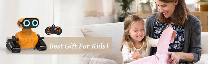 Zdalnie sterowany robot RC dla dzieci, czujnik, oczy LED, programowanie HIT