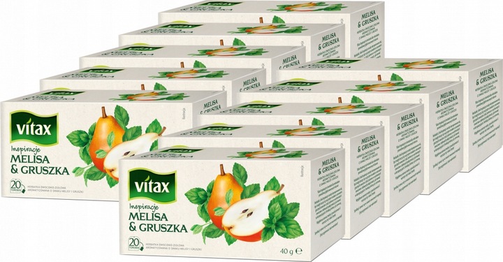 Herbata owocowa Vitax melisa i gruszka 20x2g x10