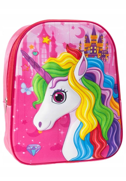 PLECAK Z JEDNOROŻCEM DO WYCIECZKOWY TORNISTER 3D DLA PRZEDSZKOLAKA MAŁY