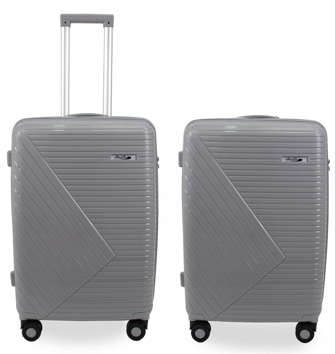 LEKKA WALIZKA PODRÓŻNA PP WYTRZYMAŁA XL MOCNA ŚREDNIA WALIZKA ALUMINIUM