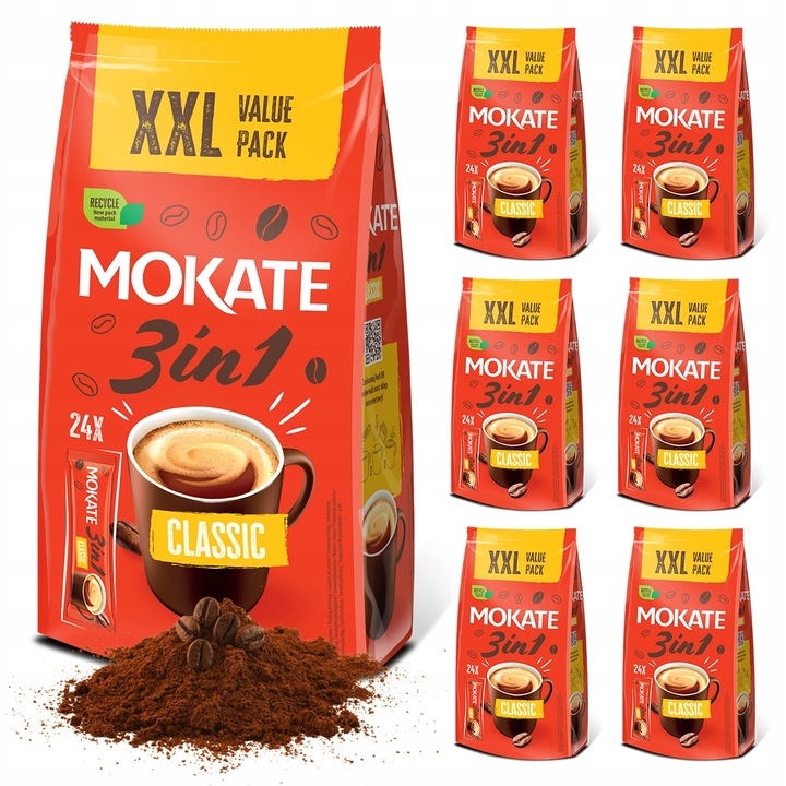 Napój kawowy Mokate 3w1 Classic 24 saszetki
