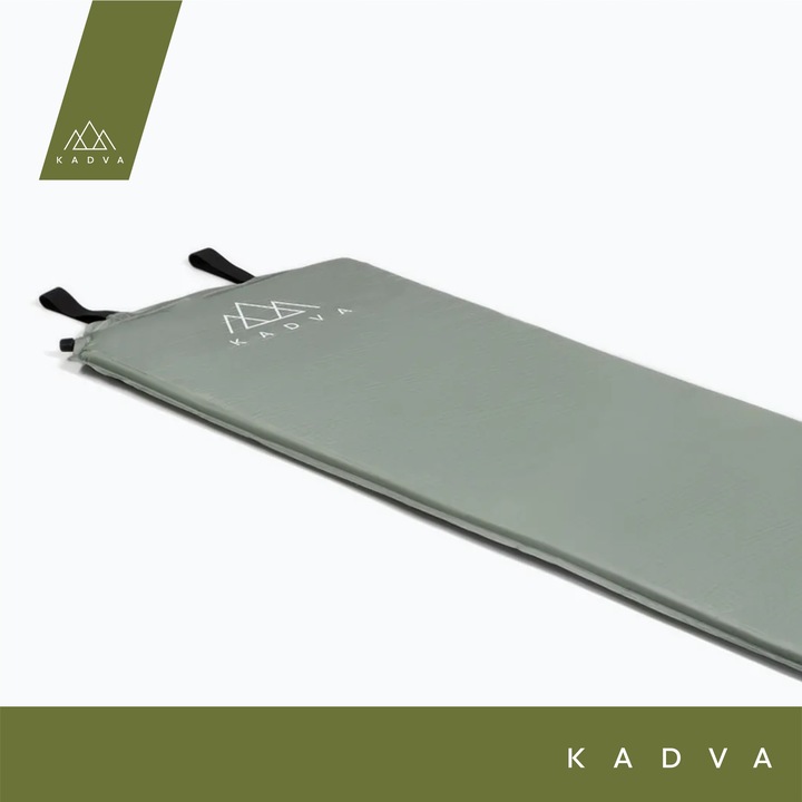 Mata samopompująca KADVA Aero srebrny OS LEKKA WYGODNA WYTRZYMAŁA