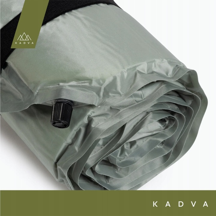 Mata samopompująca KADVA Aero srebrny OS LEKKA WYGODNA WYTRZYMAŁA