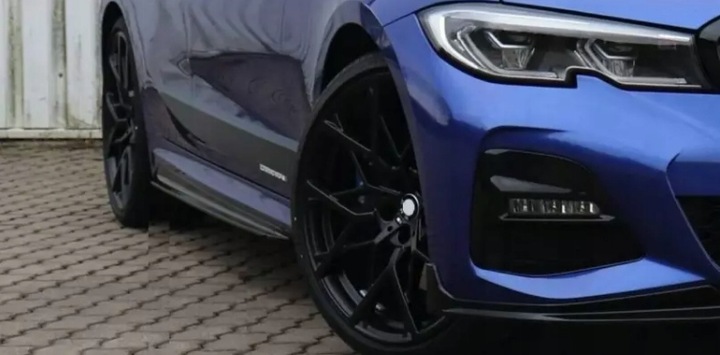 BMW G20 G21 M PAKIET CZARNY POŁYSK DOKŁADKI BOCZNE LISTWY PROGÓW MP STYLE