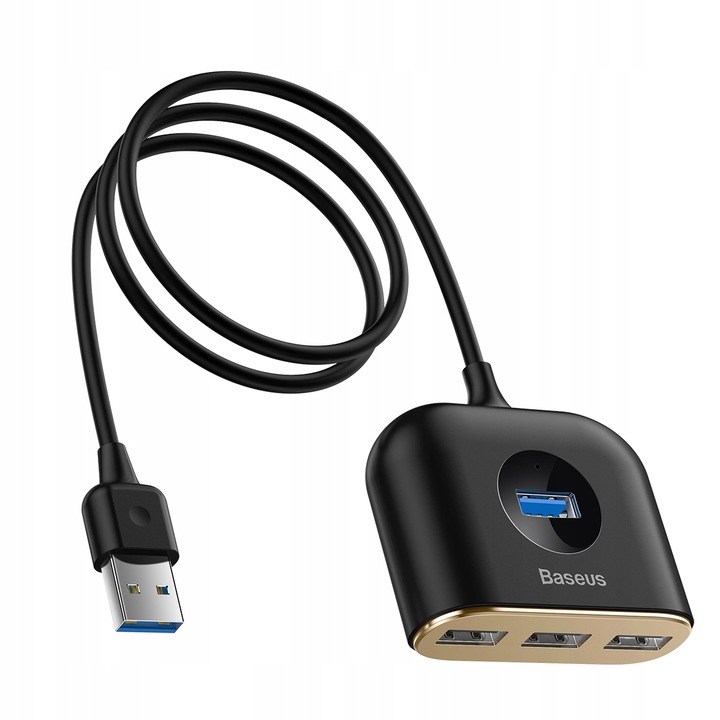 HUB USB BASEUS ADAPTER ROZDZIELACZ ROZGAŁĘŹNIK USB 3.0 DO 4x USB KABEL 1M