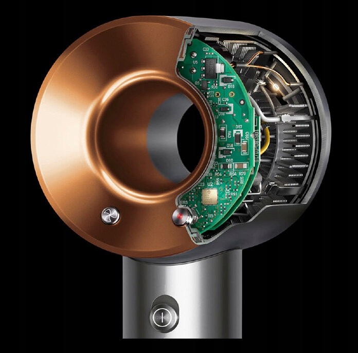 ORYGINALNA Suszarka do włosów DYSON Supersonic Niebieski/Różowy HD07 ETUI