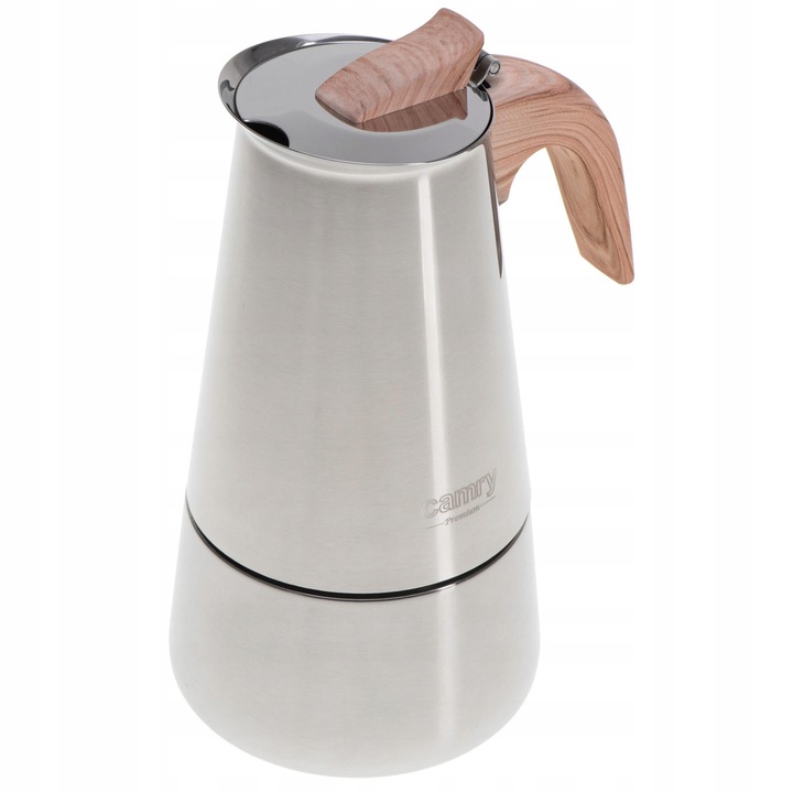 Kawiarka Zaparzacz do kawy 450ml Działa na indukcji, Gaz, Stalowa Camry