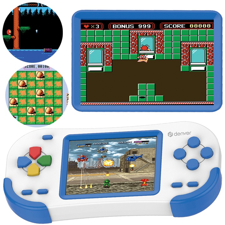 Gamepad z kolorowym ekranem LCD 2,8” DENVER GMP-295 200 gier 320 x 240