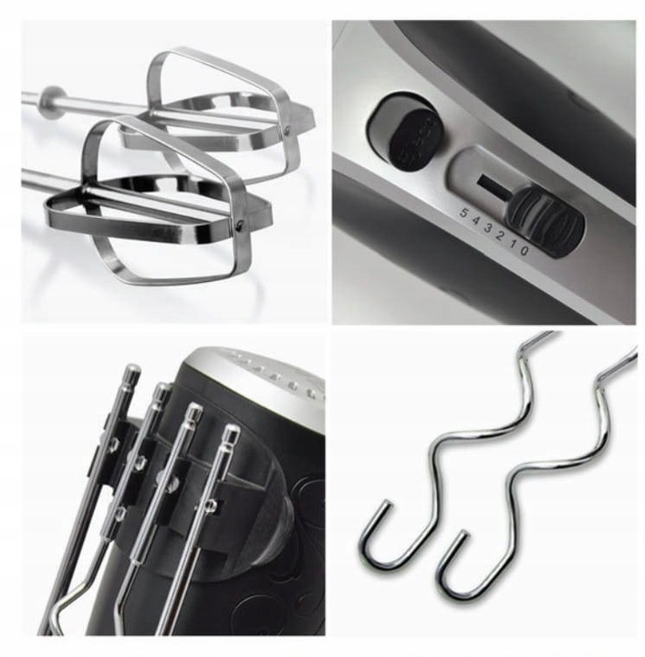 Mikser ręczny GOTIE GHM-350C 350 W czarny 2 kpl. mieszadeł IMPORTER