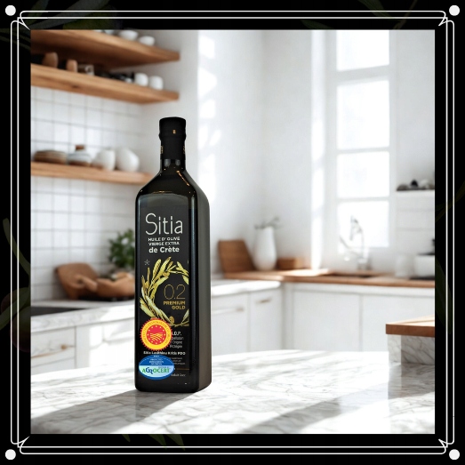 GRECKA oliwa z oliwek SITIA 0,2% butelka 1L - Nowe Zbiory - data do 04/2027