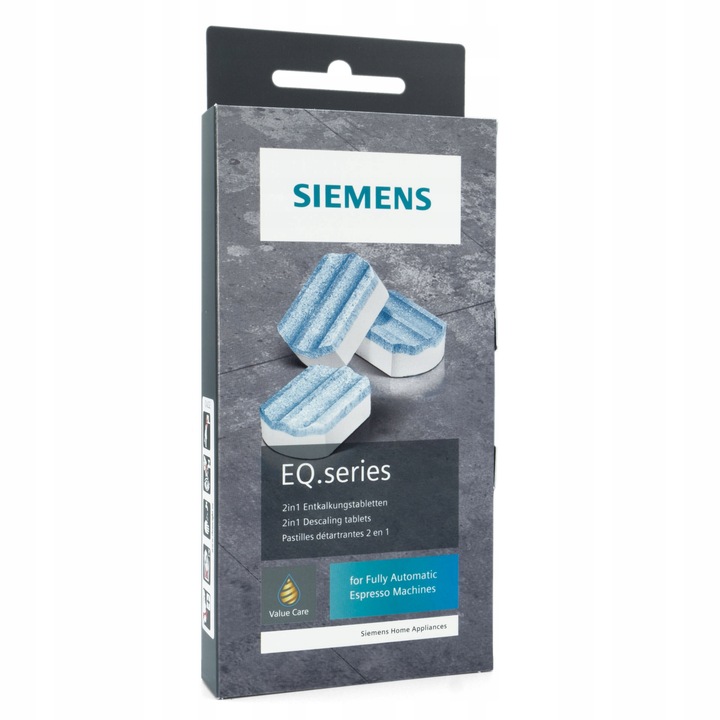 TZ80002 Siemens tabletki + filtry do ekspresu EQ5 EQ6 EQ8 EQ9 + szczoteczka