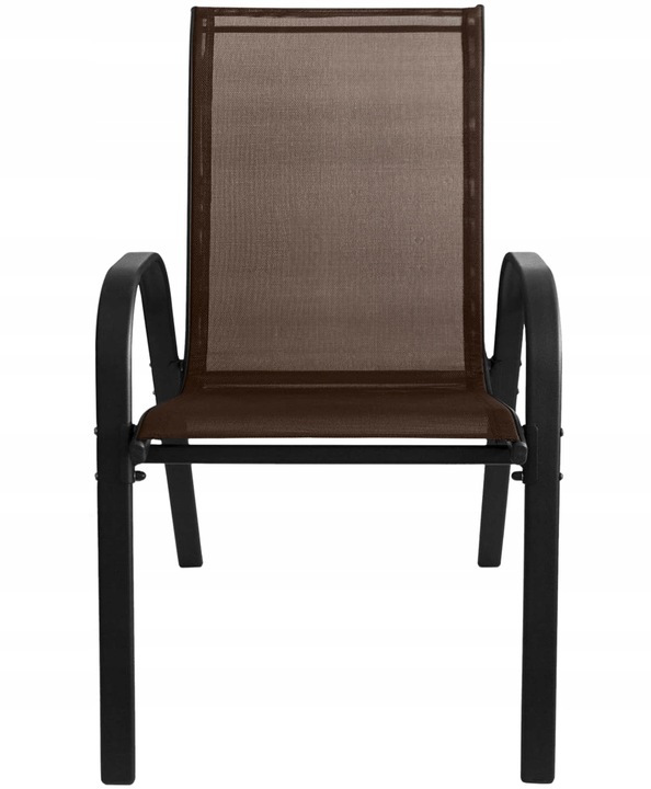 Meble Ogrodowe Zestaw Stół z Krzesłami na Balkon Taras 4 Krzesła Brązowe