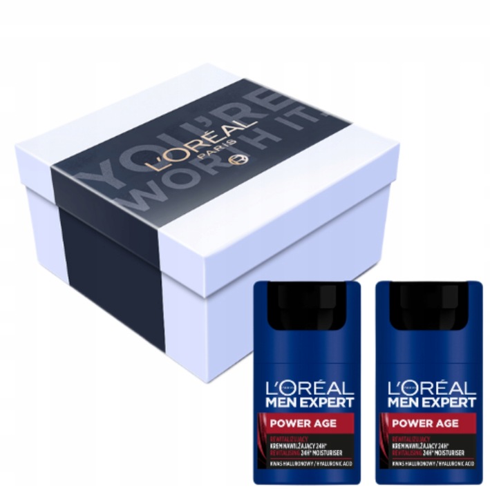 Prezent Dla Mężczyzny 2x Krem Do Twarzy Loreal Men Expert Power Age Zestaw