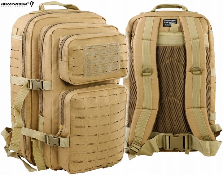 PLECAK WOJSKOWY TAKTYCZNY DOMINATOR WARRIOR LASER CUT MILITARNY 36L Tan