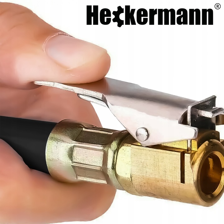 PISTOLET DO POMPOWANIA KÓŁ Z MANOMETREM CYFROWYM LCD WĘŻYK 36CM 15 BAR