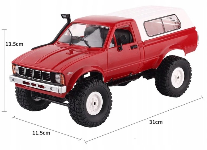SAMOCHÓD STEROWANY C-24 Auto RC TERENOWY 4x4 DUŻY