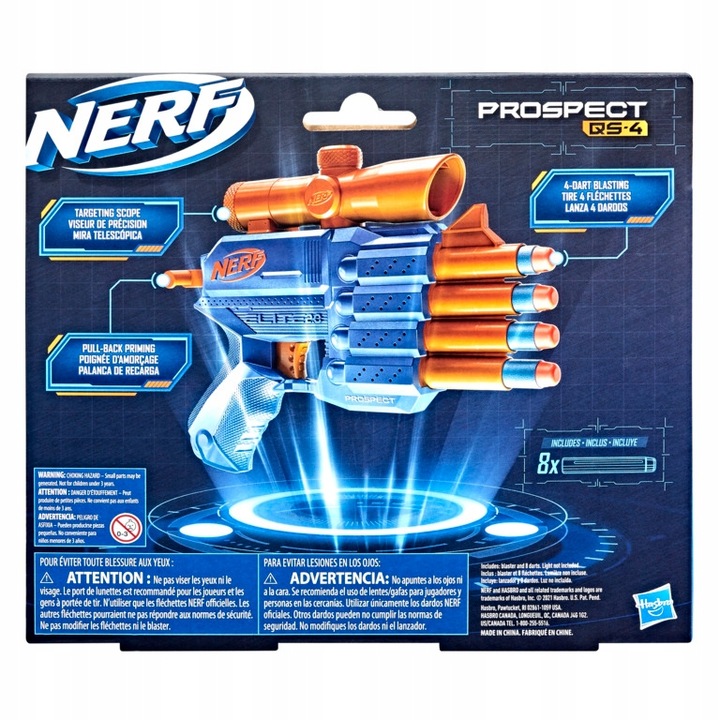 HASBRO NERF ELITE 2.0 PROSPECT QS-4 F4190