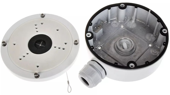 Puszka montażowa Adapter do kamer IP Hikvision IPCAM-T4 /T5/T2 z dławikiem