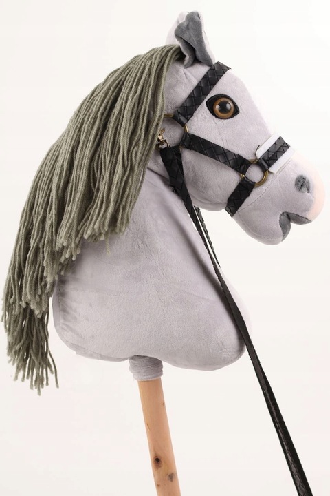 HOBBY HORSE KONIK KOŃ NA PATYKU KANTAR DLA HOBBY HORSE PREZENT DLA DZIECKA
