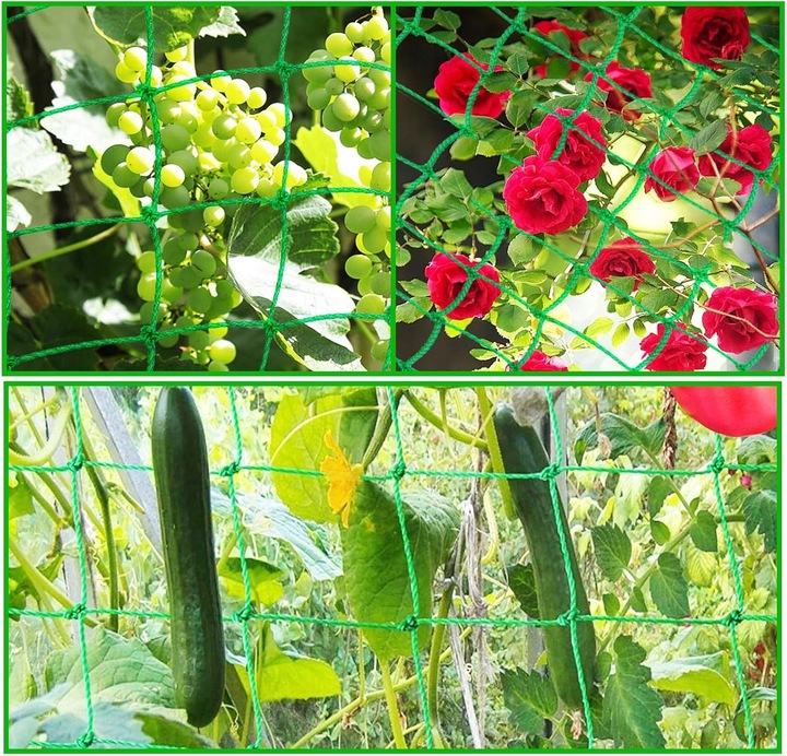 SIATKA DO UPRAWY ROŚLIN OGRODOWYCH, DO OWOCÓW, WARZYW, 2 SZT 1,8M x2,7M