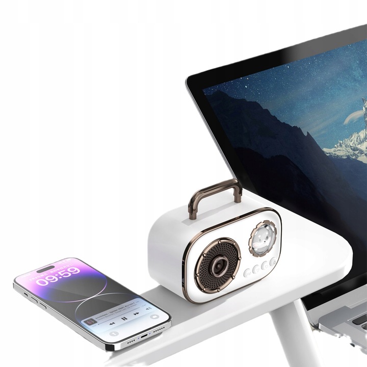 Bezprzewodowy Zestaw do Karaoke dla Dzieci Głośnik Bluetooth + 2 Mikrofony