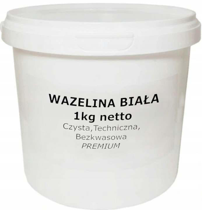 Wazelina Techniczna Bezkwasowa Biała PREMIUM 1kg