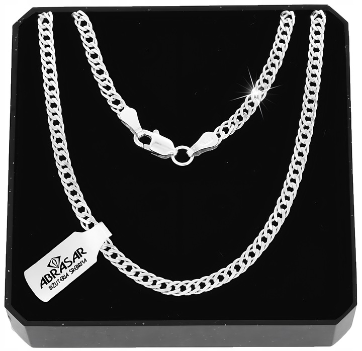 ŁAŃCUSZEK SREBRNY MĘSKI ROMBO 030/50cm SREBRO 925 DLA NIEGO NA PREZENT